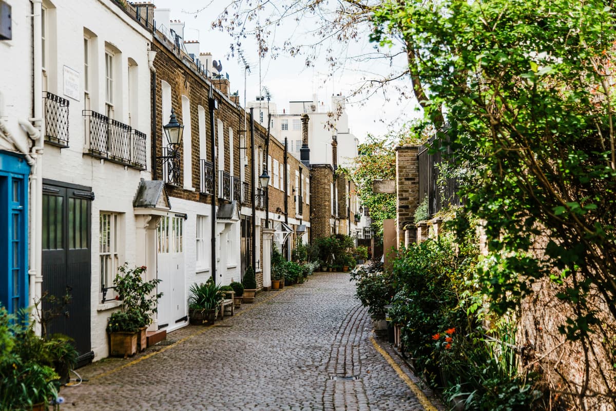 Mews road, London